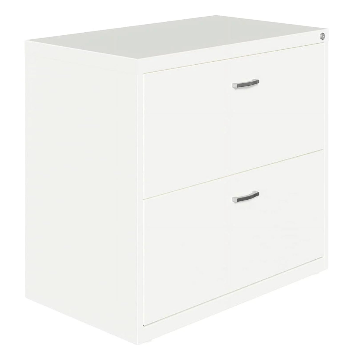 White 2 Drawer Metal Filing Cabinet Set of 2 H717605