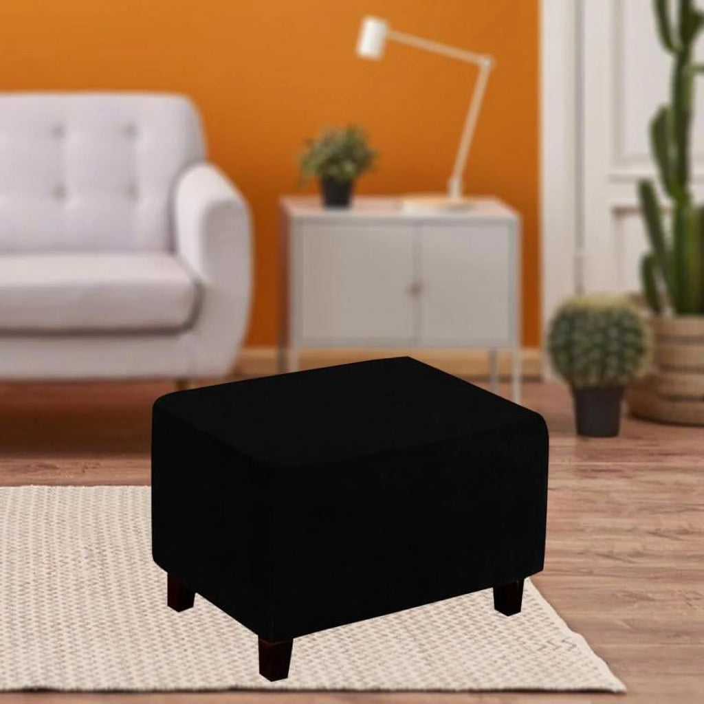 Black Rectangular Footrest V895