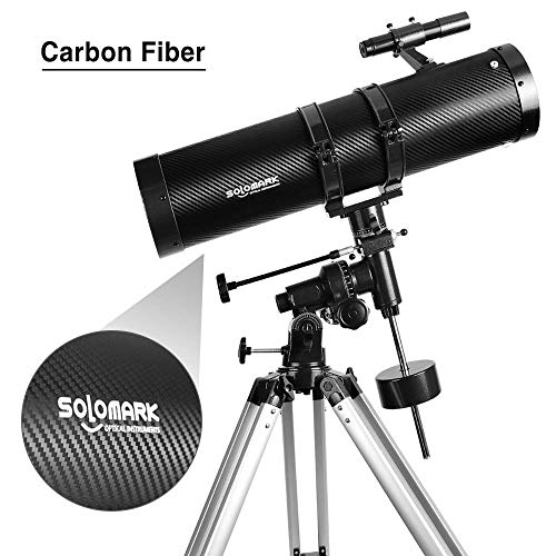 130EQ Newtonian Reflector Telescope with Barlow Lens & Moon Filter W3575