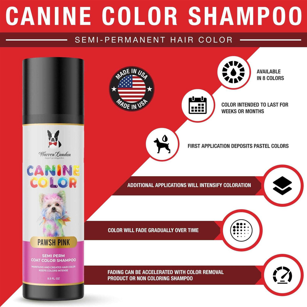 Semi Perm Coat Color Shampoo for Dogs Z677140