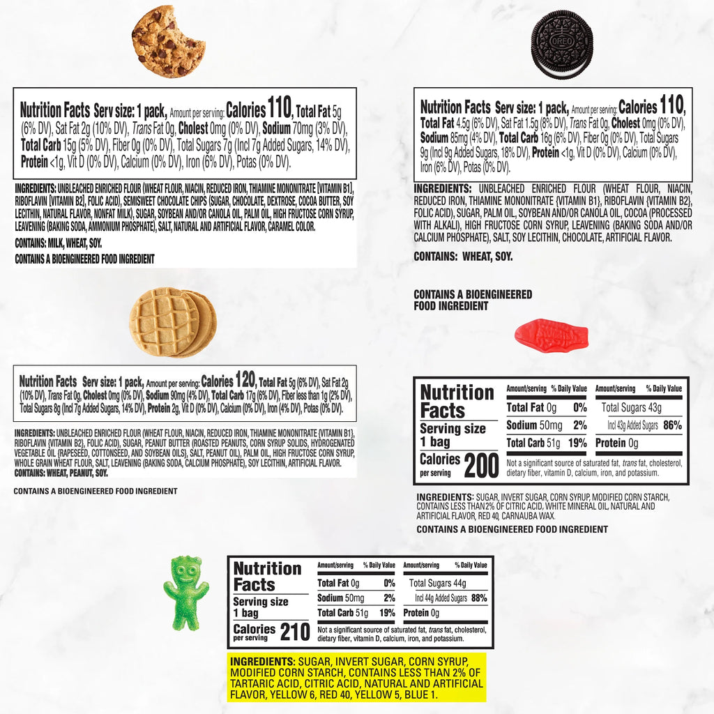Cookies and Candy Variety Pack, 40 Snack Packs V607