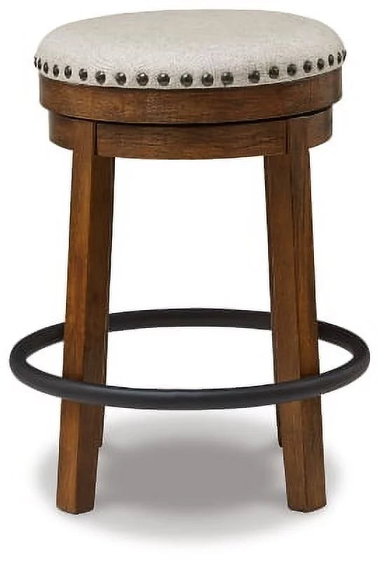 24" Counter Height Upholstered Swivel Stool A809