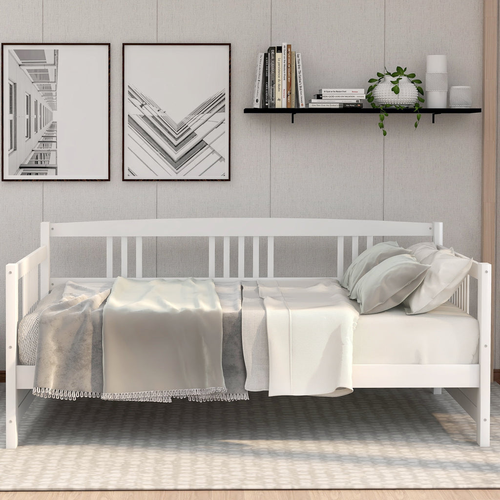 White Twin Size Solid Wood Daybed X114896