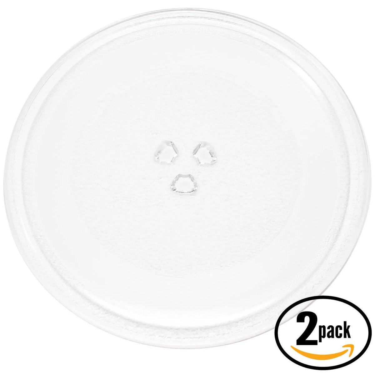 2-Pack 10" Microwave Glass Turntable Plate Y9942