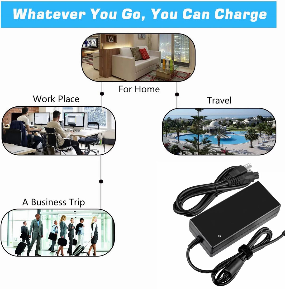 AC / DC Adapter Replacement Power Supply Cord Cable PS Charger O96730