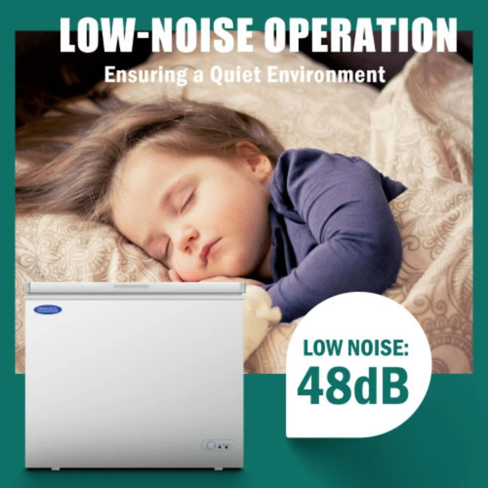 13.1 Cu.ft Solid Top Chest Freezer with Lockable Lid R193