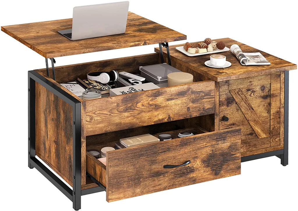 41.7" Lift Top Coffee Table with Storage Drawer Y847