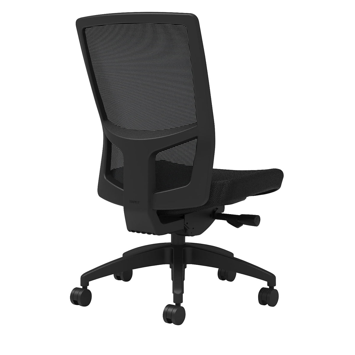 Black Fabric Task Chair with Lumbar K7009