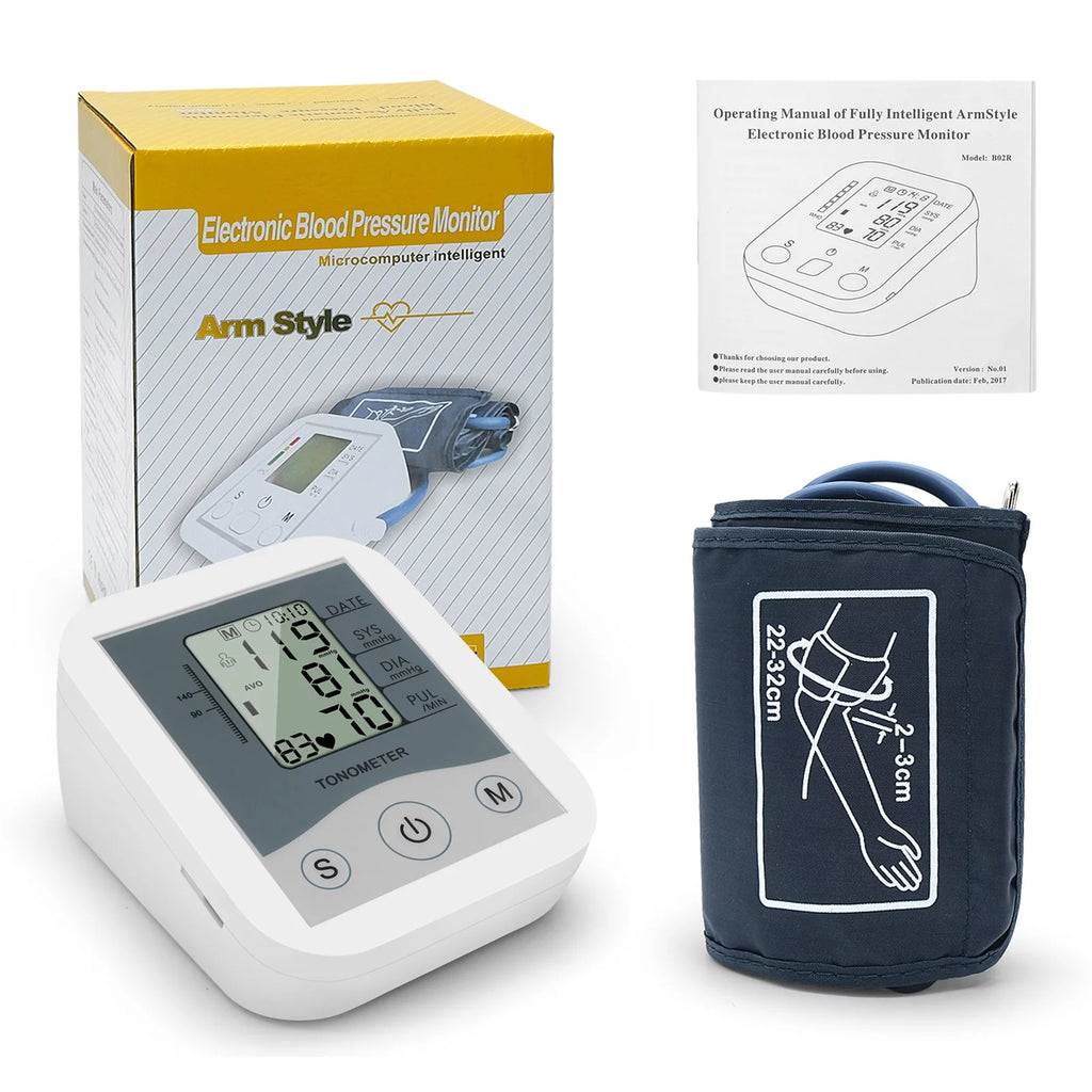 Arm Sphygmomanometer LCD Digital Display J758
