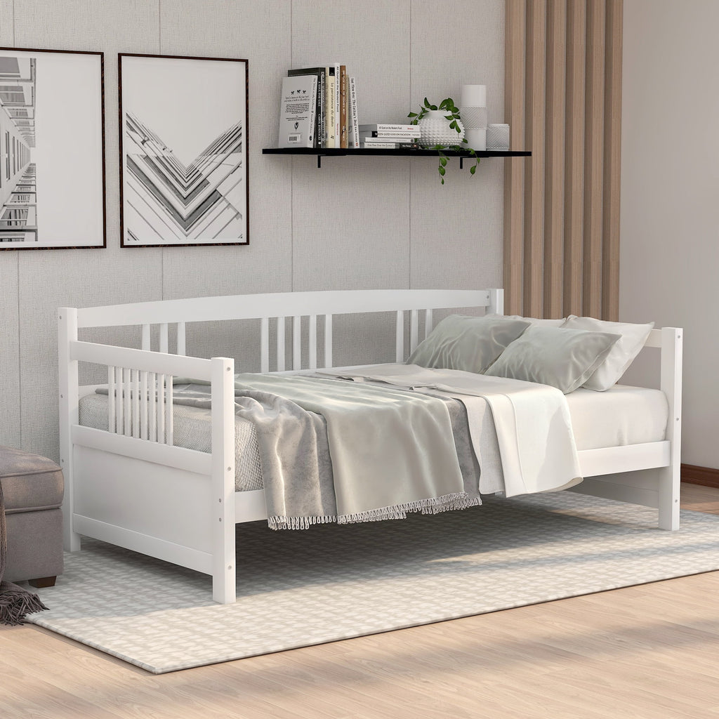 White Twin Size Solid Wood Daybed X114896