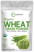 Organic Wheat Grass Powder 16 Ounce Vegan J6064