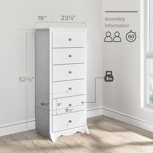 Black 6 Drawer Dresser N909781