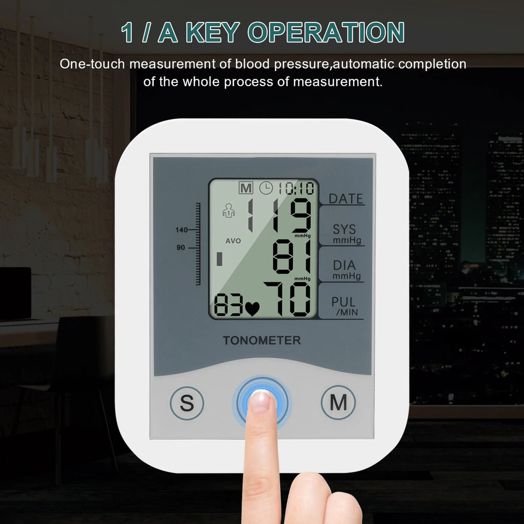 Arm Sphygmomanometer LCD Digital Display J758