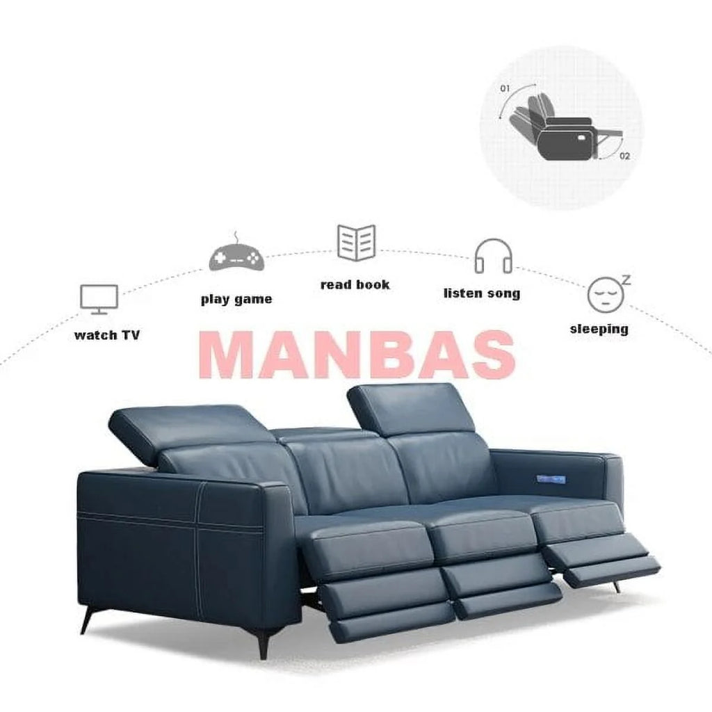 Genuine Leather Reclining Sofa Set C402575