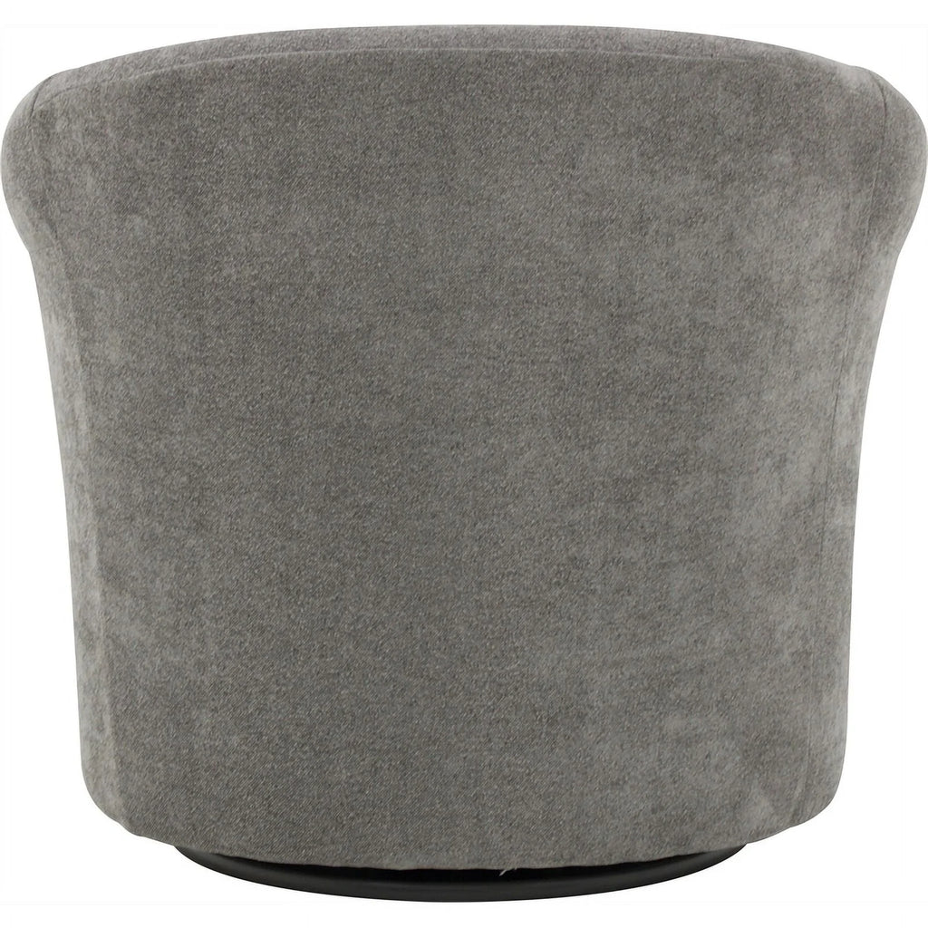 Gray Polyester Fabric Club Chair X1917