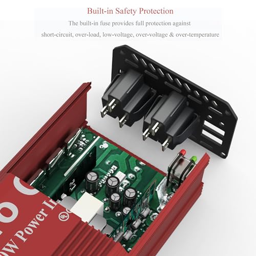 400W Power Inverter DC 12v to AC 110v with Dual USB Ports F972437