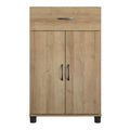 24" 1 Drawer 2 Door Storage Cabinet with Adjustable Shelf S285
