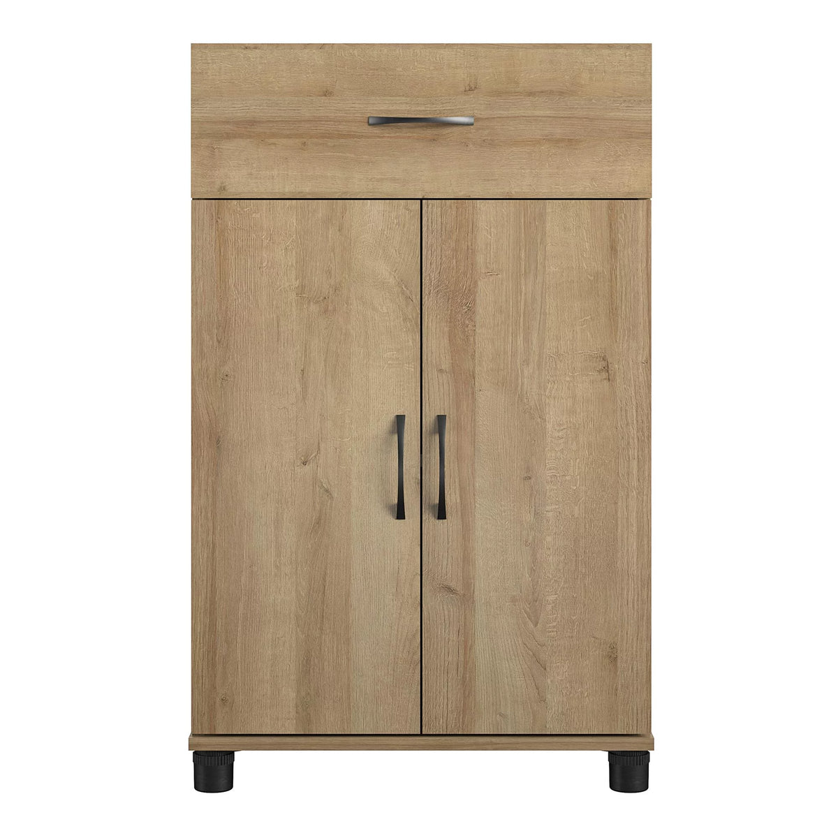 24" 1 Drawer 2 Door Storage Cabinet with Adjustable Shelf S285