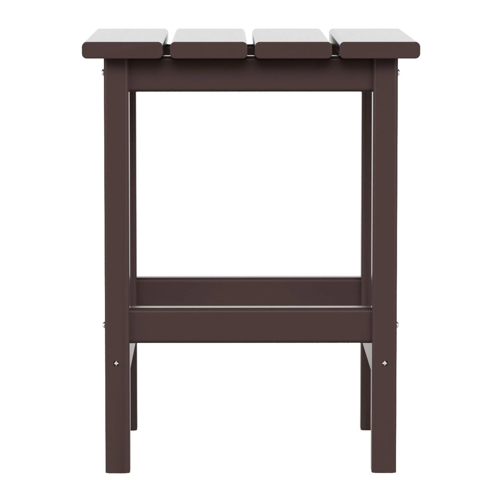 Dark Brown Plastic Outdoor Side Table N3856
