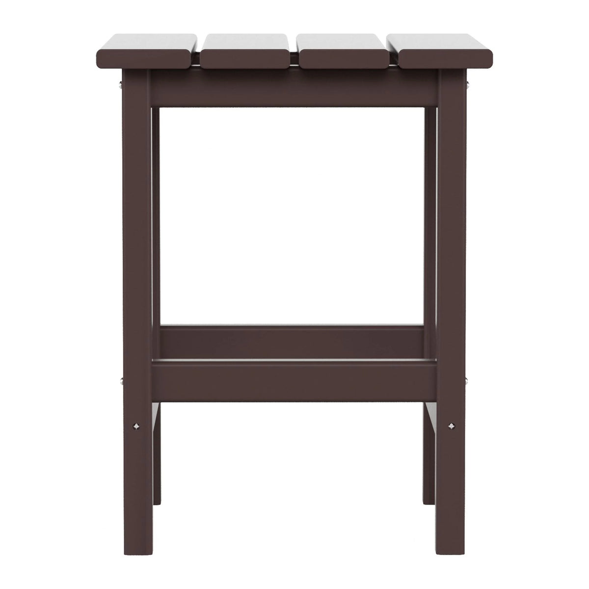 Dark Brown Plastic Outdoor Side Table N3856