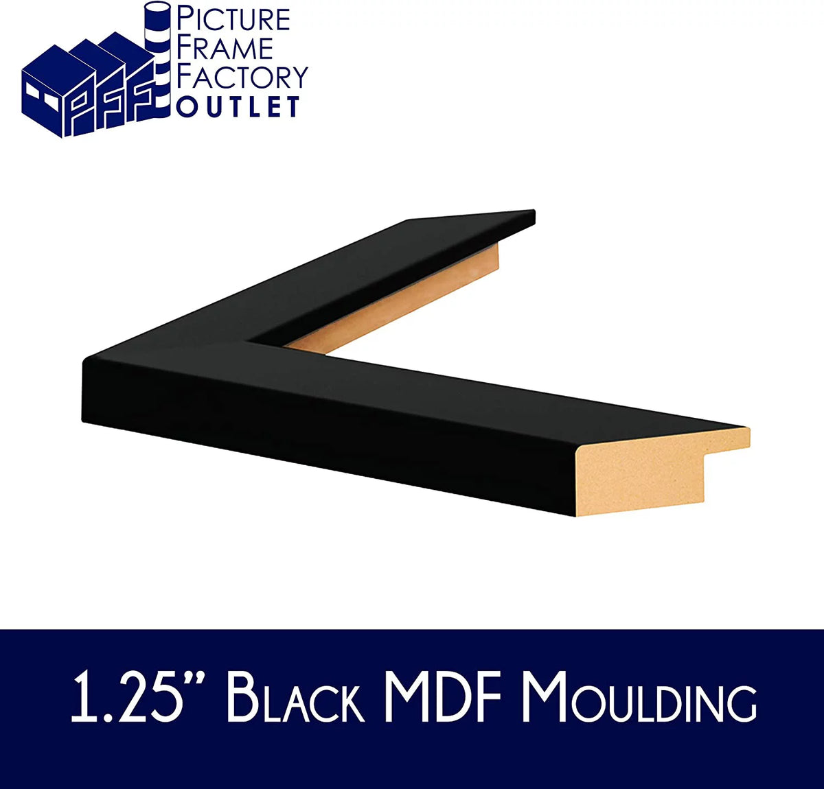 13.5x40 Black Picture Frame O940