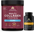 Vanilla Multi Collagen Protein Powder, 60 Servings + Vitamin D Capsules, 60 Count A566