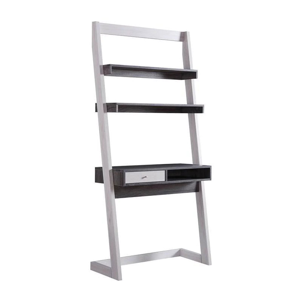 Modern Wood Writing Desk with Shelves G46923