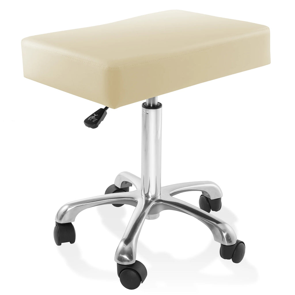 Hydraulic Rolling Salon Stool with Large Seat W481