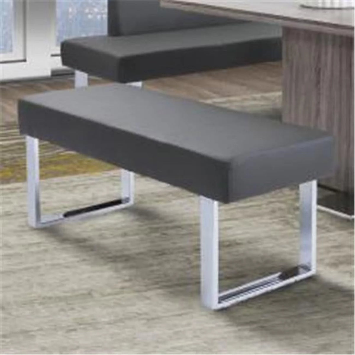 Modern Faux Leather Dining Bench D20043