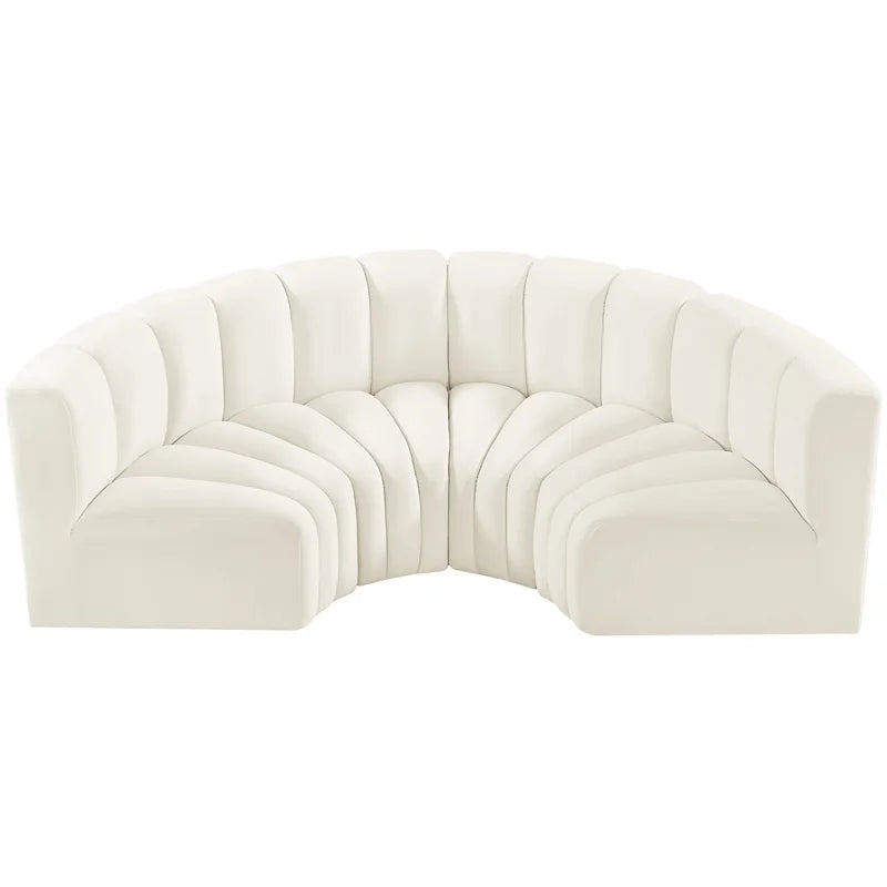 Cream Velvet Modular Sofa H8116