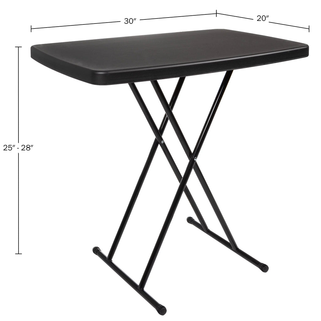Set of 2 Black Folding Tables Z535
