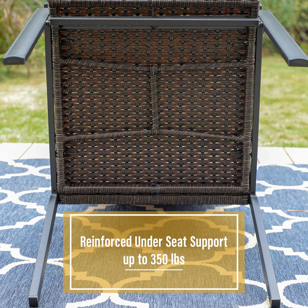 9 Pieces Wicker Rattan Outdoor Patio Dining Set J506243