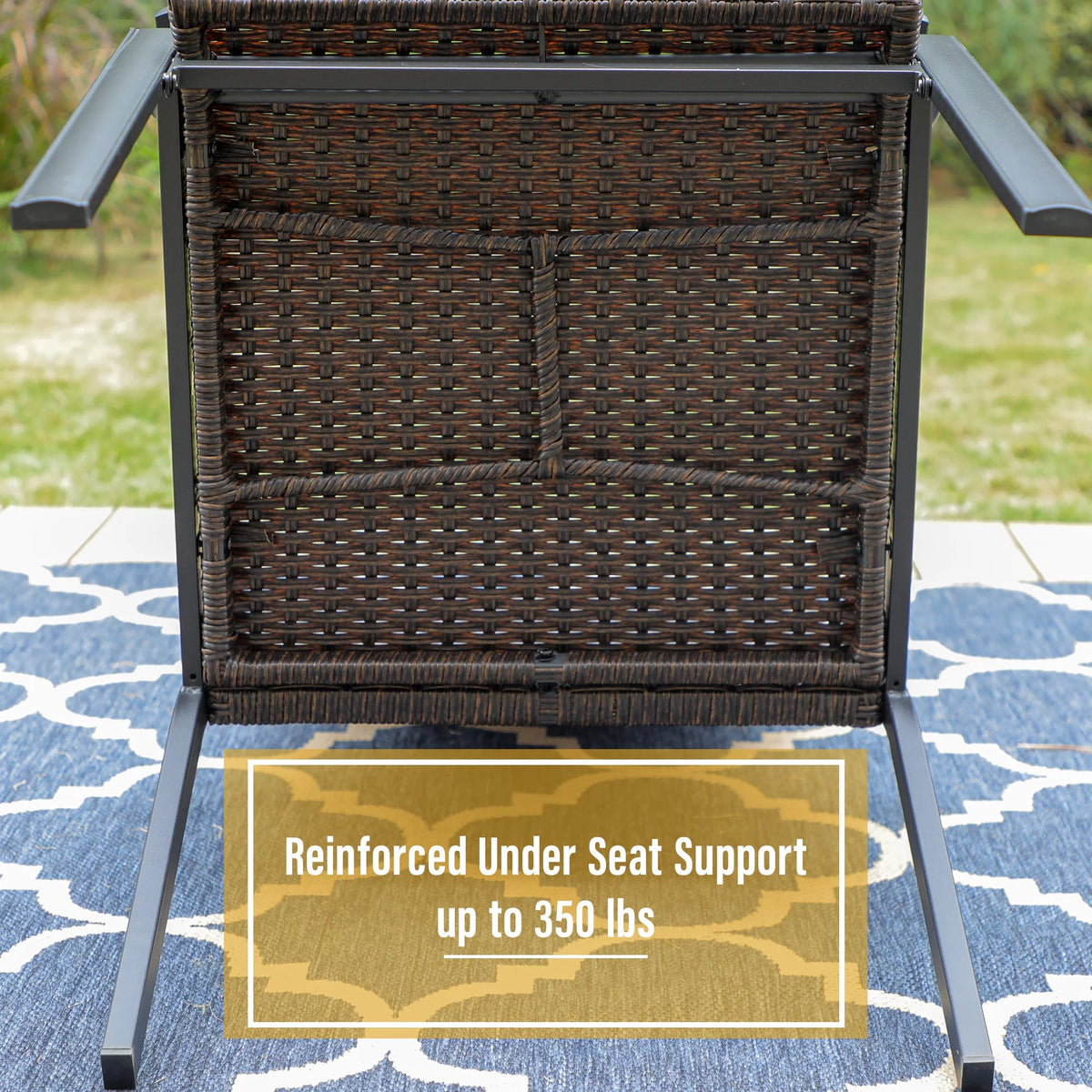 9 Pieces Wicker Rattan Outdoor Patio Dining Set J506243