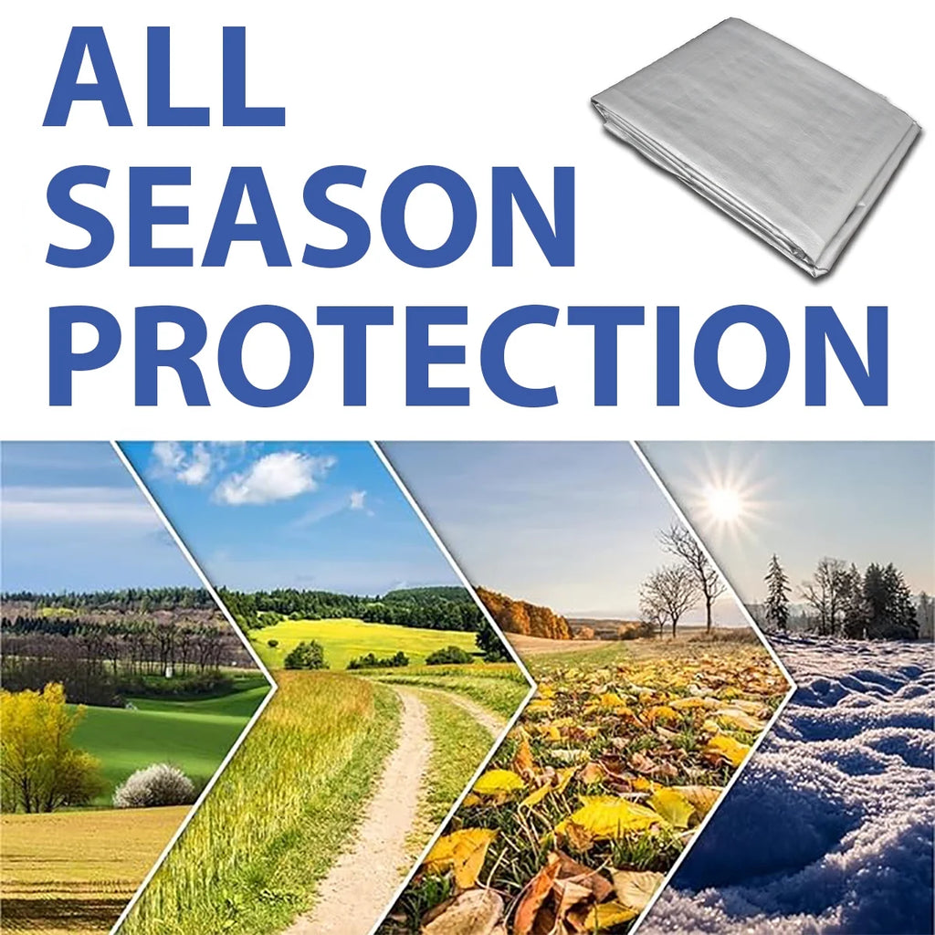 Heavy Duty Polyethylene Tarp, 18' x 24', 6 oz., Silver D58097