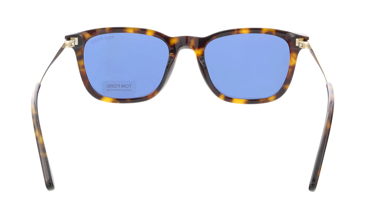 Dark Havana Rose Gold Blue 53 mm Sunglasses G356120