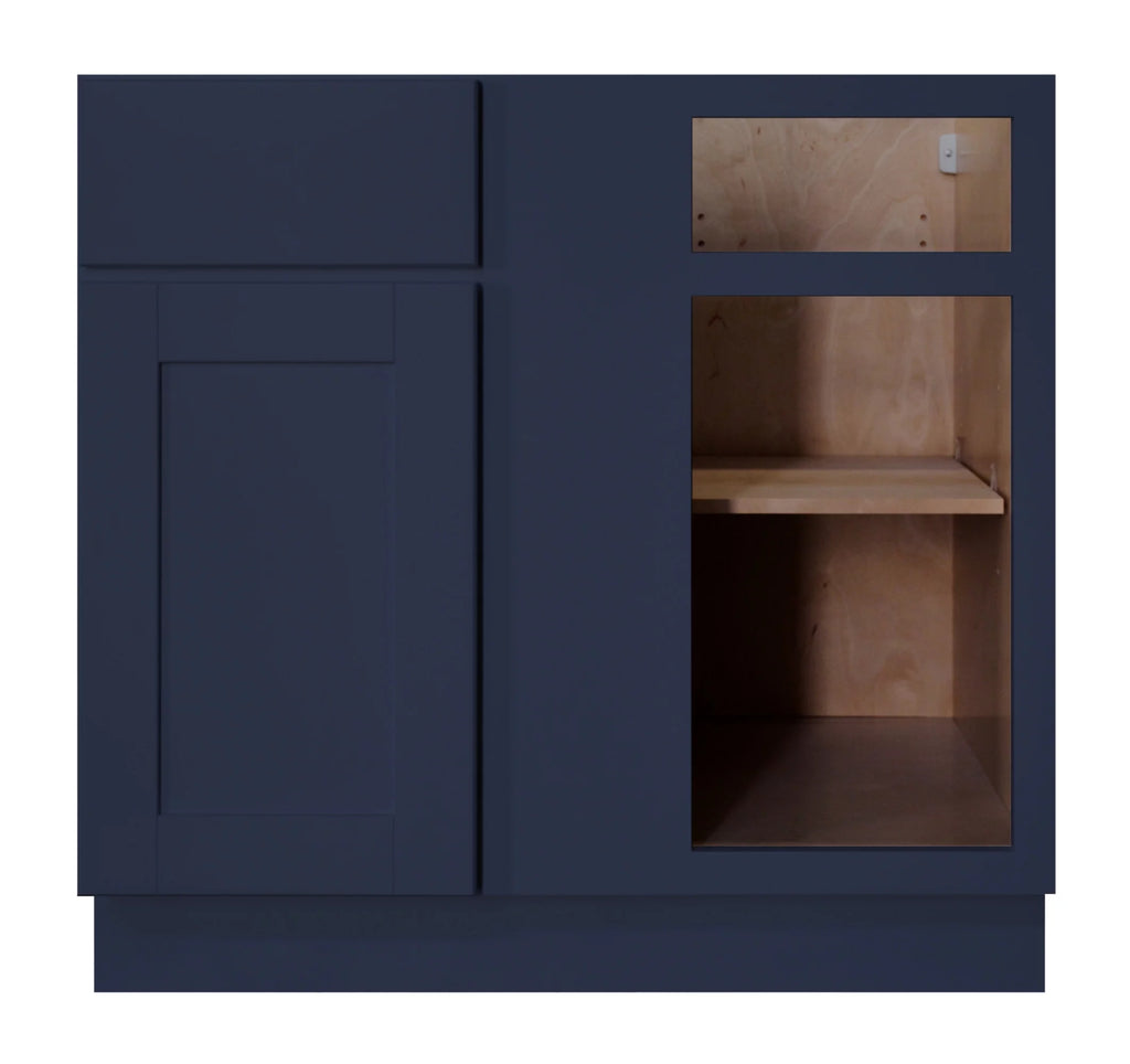 Blue Single Door Blind Corner Cabinet C152