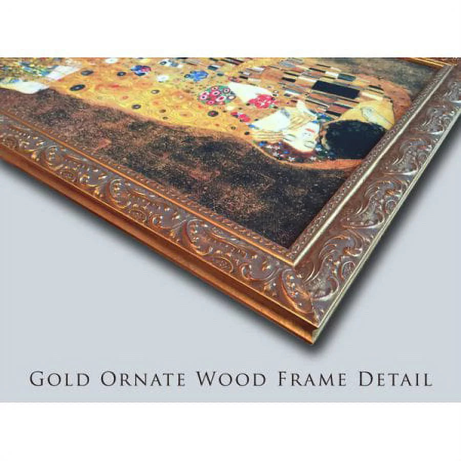 Gold Ornate Wood Frame Double Matted Art Print Y516977