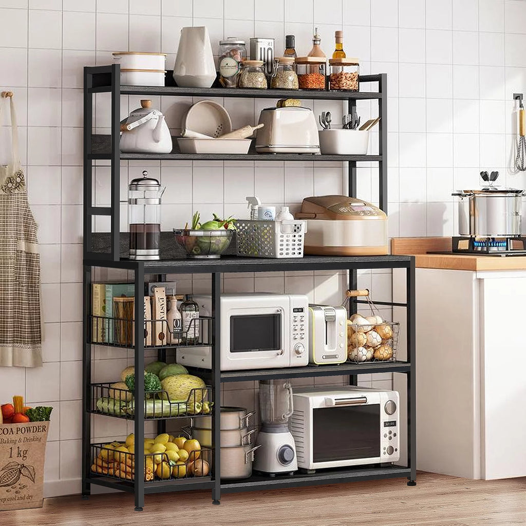 5-Tier Kitchen Bakers Rack with Baskets K228