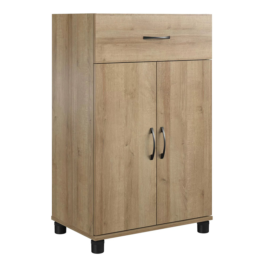 24" 1 Drawer 2 Door Storage Cabinet with Adjustable Shelf S285