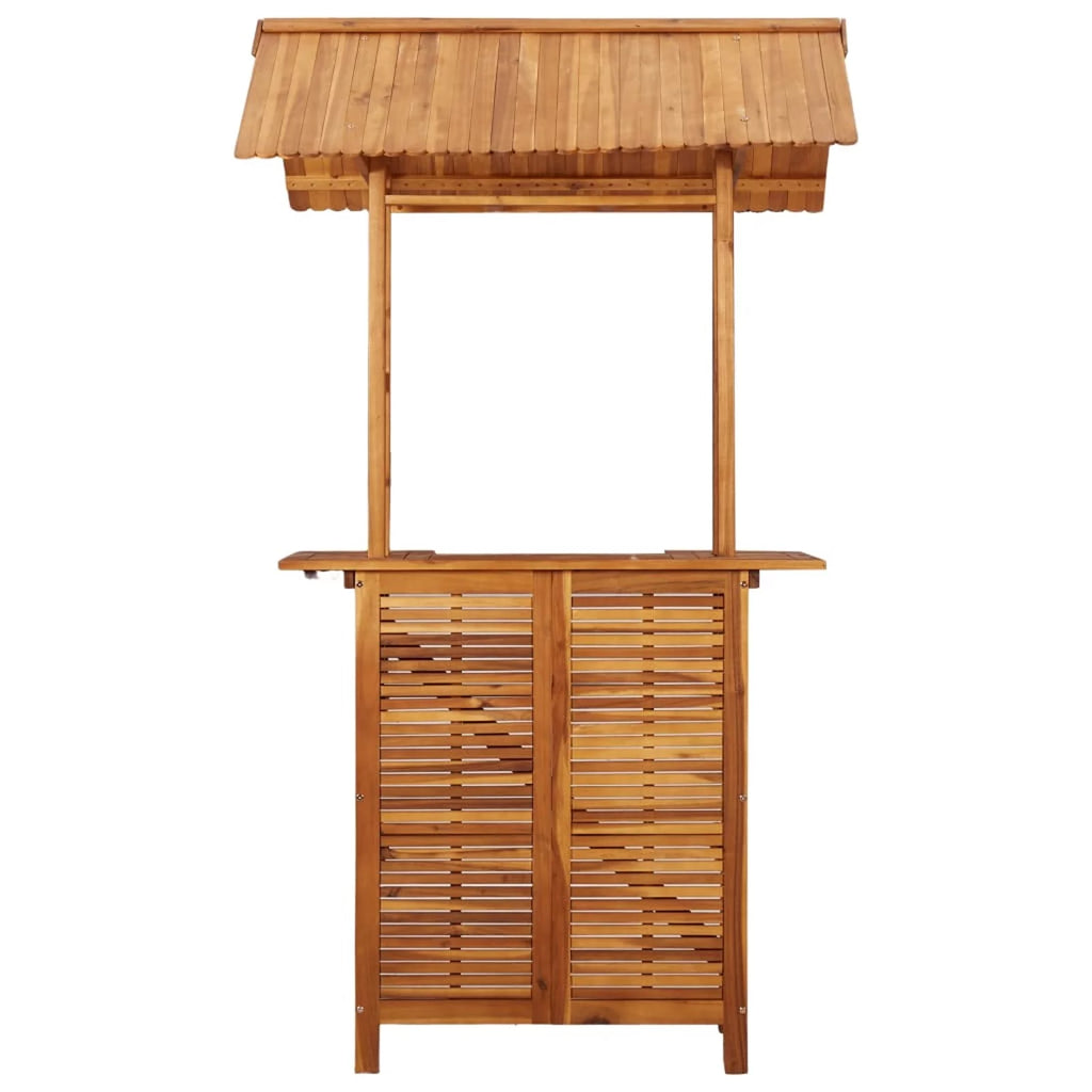 Patio Bar Table with Acacia Wood Bistro Table S48952
