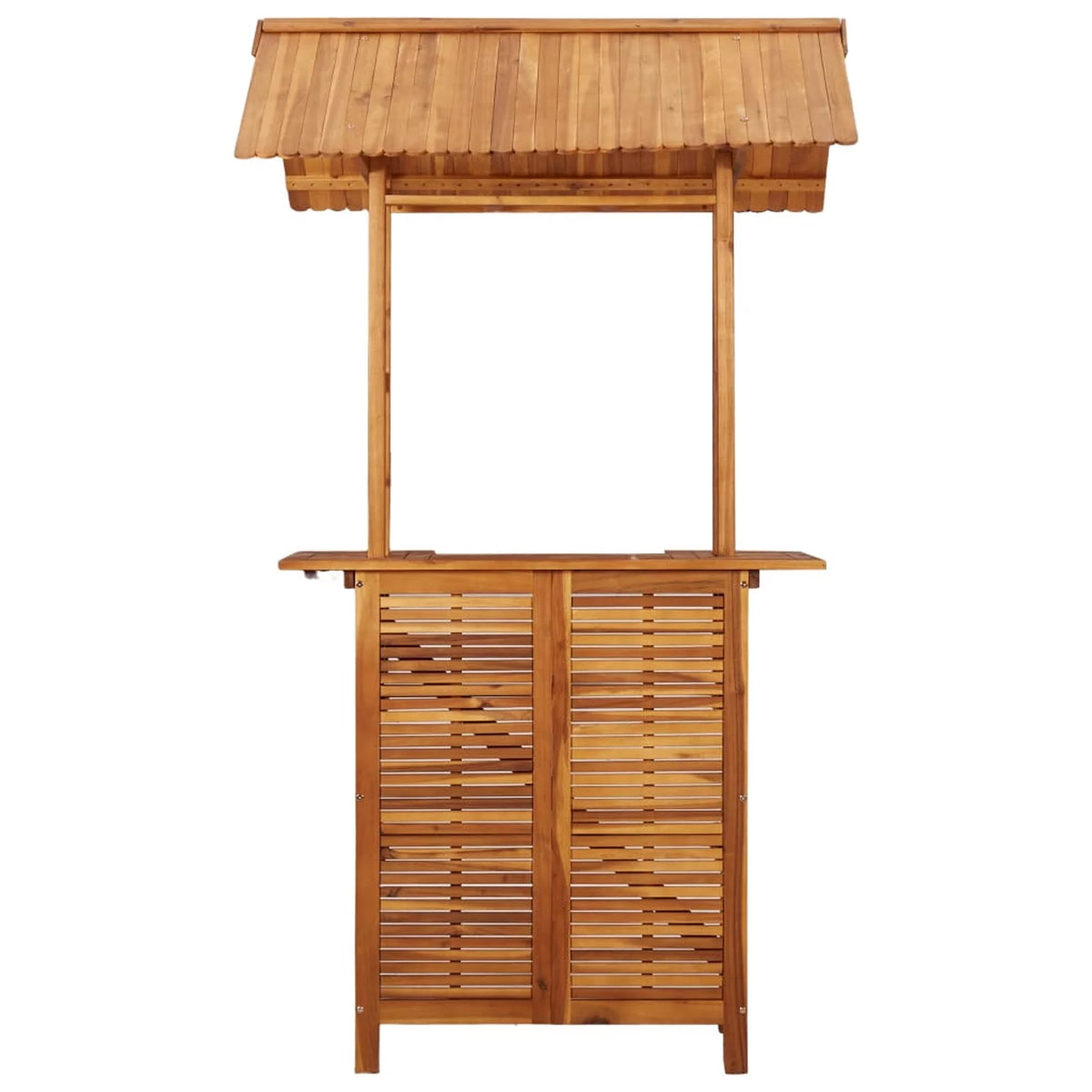 Patio Bar Table with Acacia Wood Bistro Table S48952