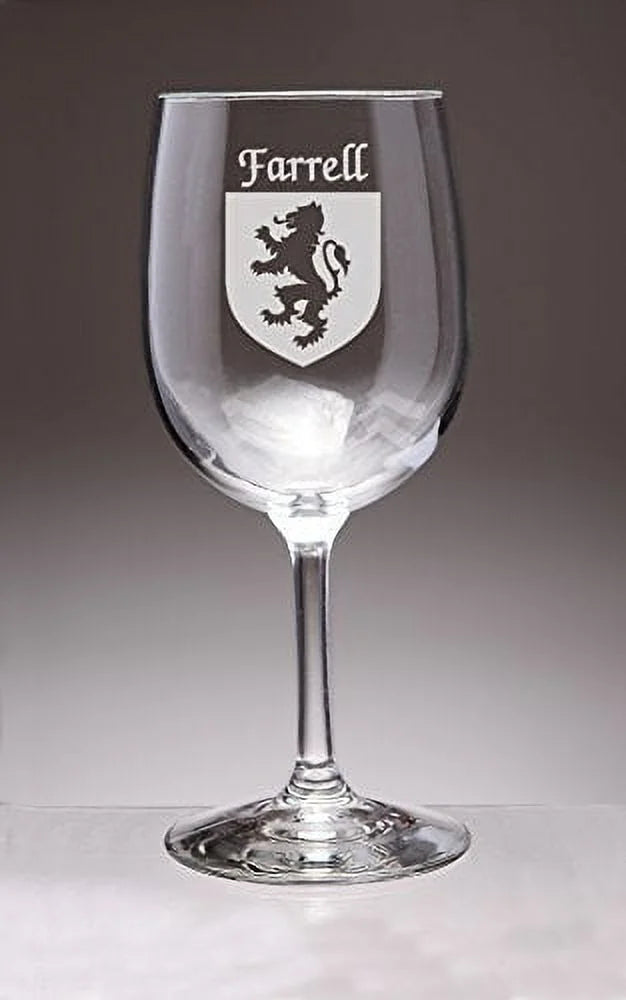 Irish Coat of Arms Wine Glasses Set of 4 F829