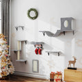 6 Pcs Wall-Mounted Cat Shelves O191803