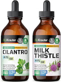 Cilantro Tincture 4 Fl. Oz. & Milk Thistle Tincture 4 Fl. Oz. Y1149
