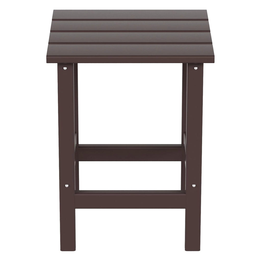 Dark Brown Plastic Outdoor Side Table N3856