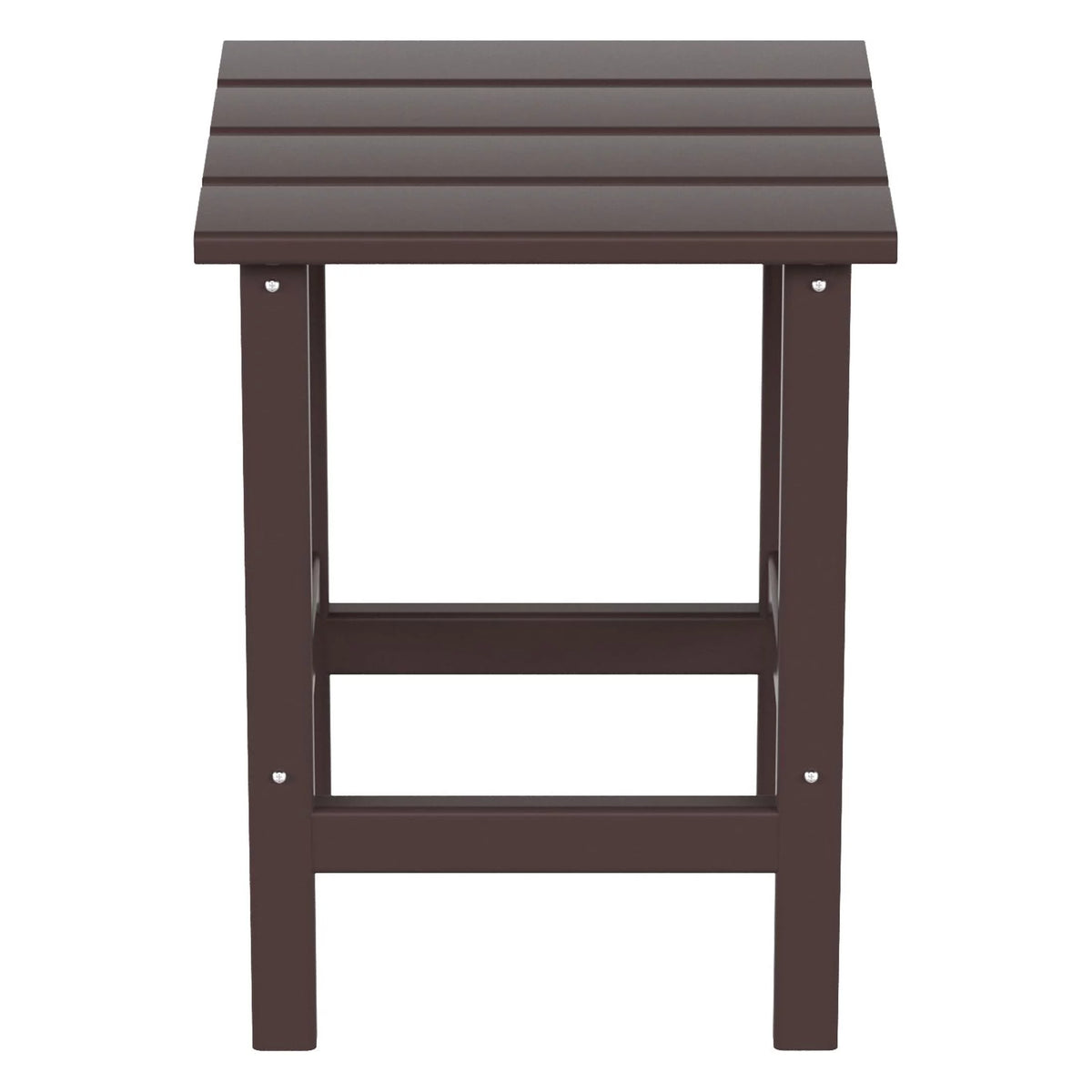 Dark Brown Plastic Outdoor Side Table N3856