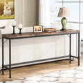 Rustic Brown Narrow Console Table X4975