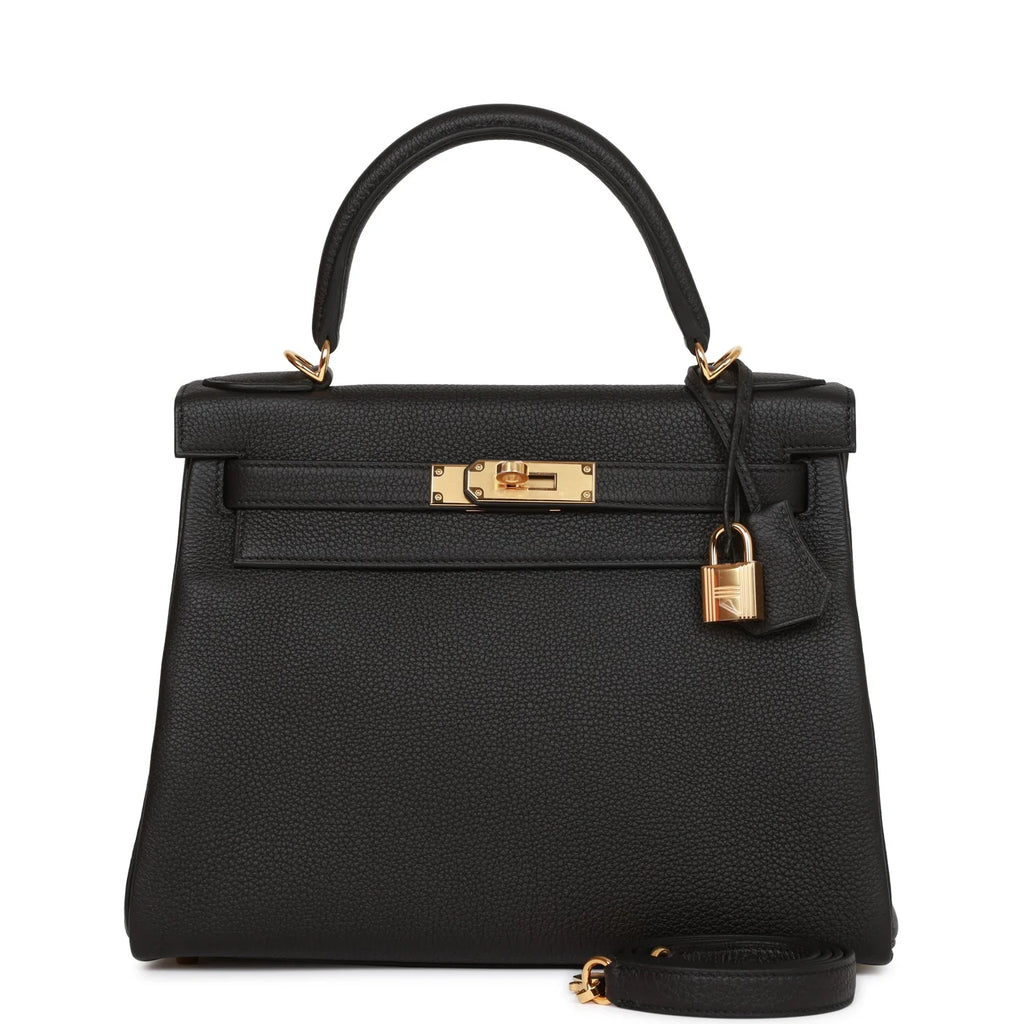 Black Leather Handbag C69848