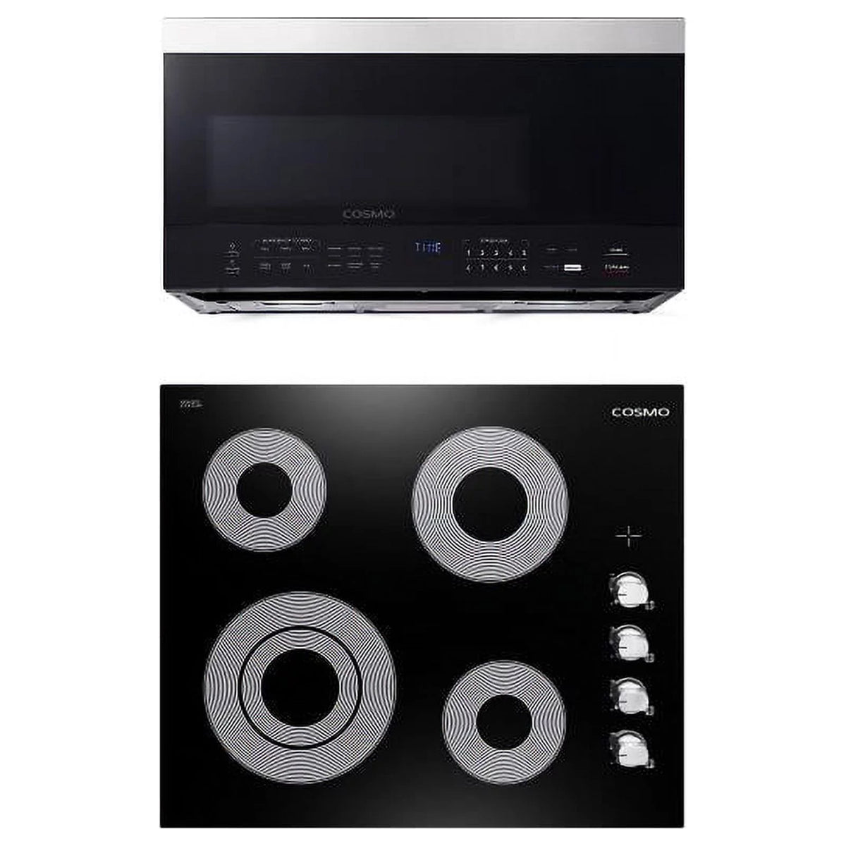 30 in. Electric Ceramic Glass Cooktop & Microwave Set R917290