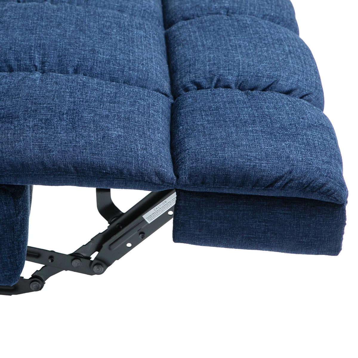 Navy Blue Fabric Tufted Recliner F2789